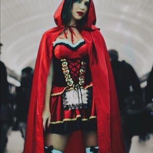 Woman's Halloween Custom - Little Red Ride